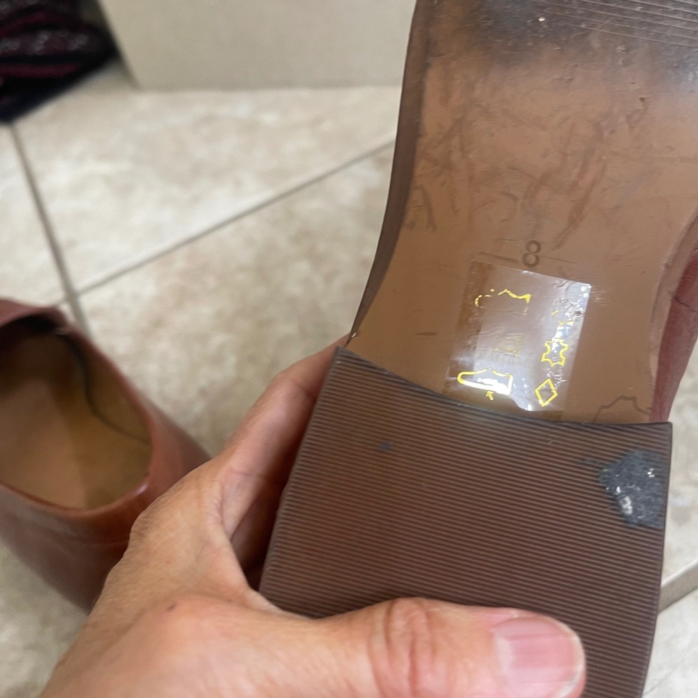 Madewell The Frances Loafer English Saddle Brown Leather Pointed Toe Shoes 8 - Picture 8 of 9